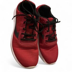 Athletic Works Mens Memory Foam Lightweight Low Sneakers Burgundy(Red) Size 11